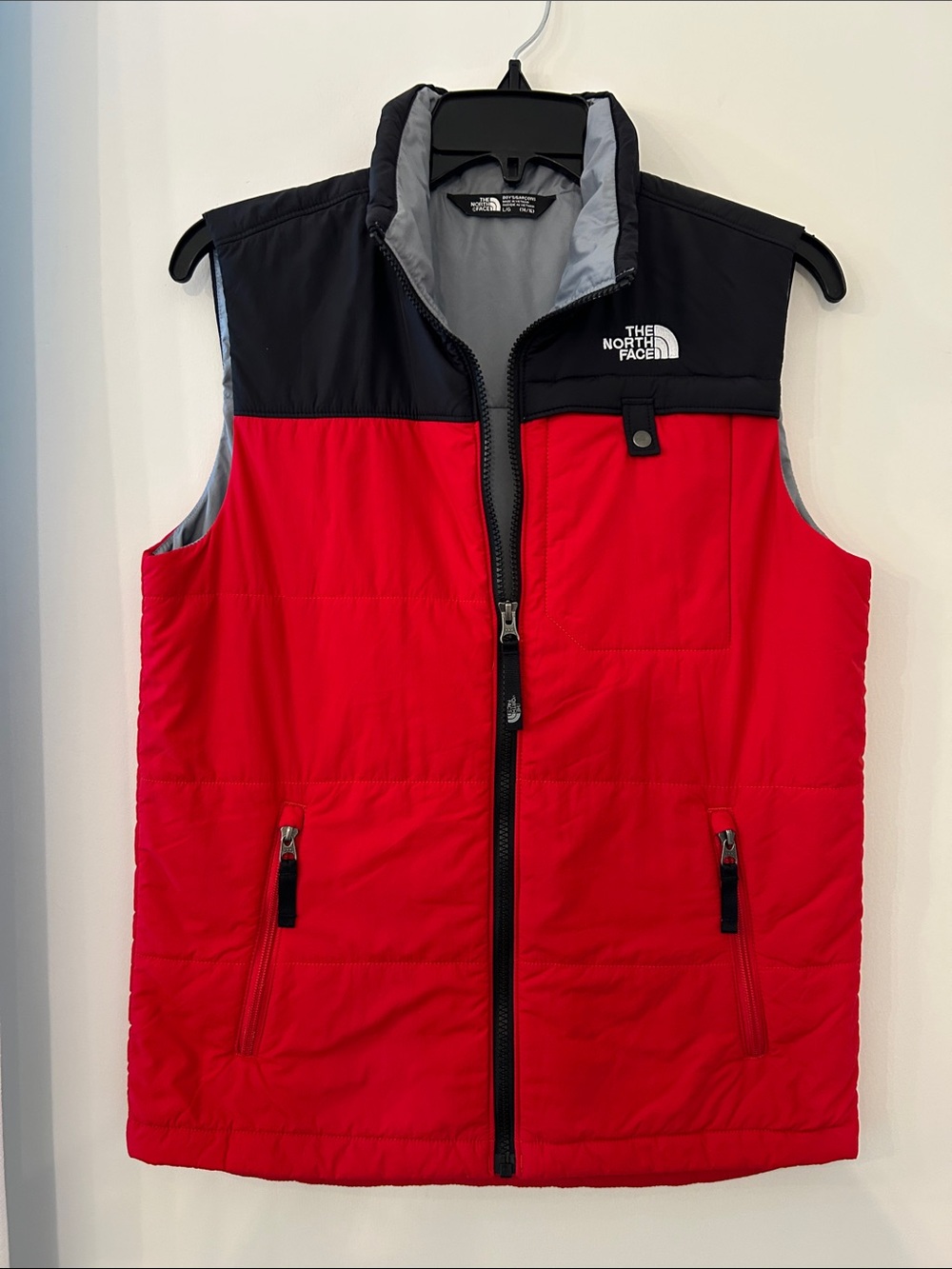 The North Face Red and Black Men’s Insulated Vest